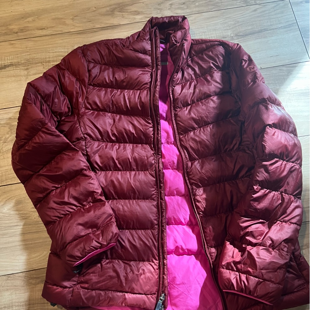 Merrell Burgundy Puffer Jacket